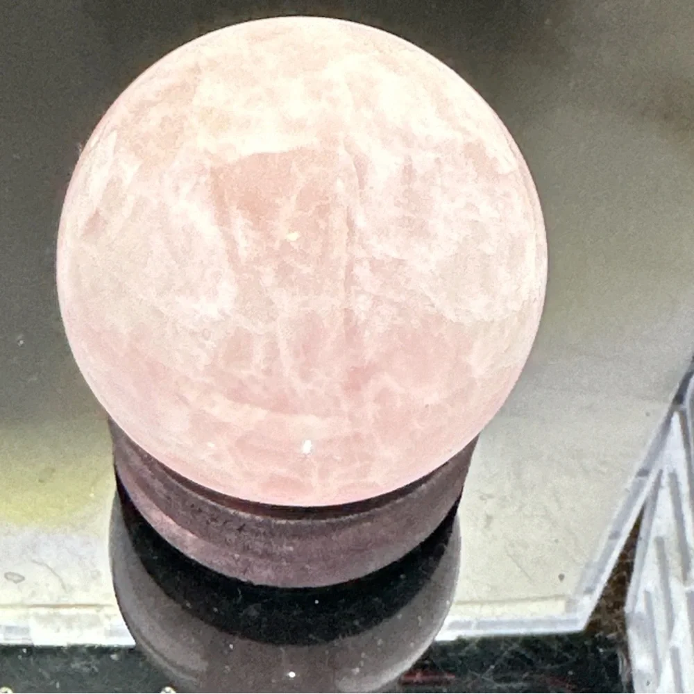 Genuine 1222.00 Cts Rose Quartz Healing Ball: 53 mm SPHERE stone rock